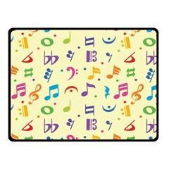 Seamless Pattern Musical Note Doodle Symbol Fleece Blanket (small) by Hannah976