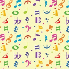 Seamless Pattern Musical Note Doodle Symbol Play Mat (square) by Hannah976