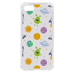 Seamless Pattern Cartoon Space Planets Isolated White Background Iphone Se by Hannah976