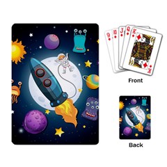 Spaceship Astronaut Space Playing Cards Single Design (rectangle)