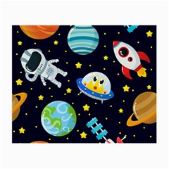 Space Seamless Pattern Illustration Small Glasses Cloth (2 Sides)