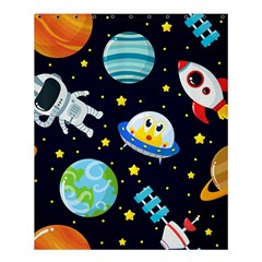 Space Seamless Pattern Illustration Shower Curtain 60  x 72  (Medium) 