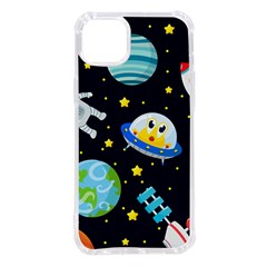 Space Seamless Pattern Illustration Iphone 14 Plus Tpu Uv Print Case by Hannah976