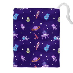 Space Seamless Pattern Drawstring Pouch (5xl)