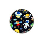 Space Seamless Pattern Cartoon Art Hat Clip Ball Marker Front