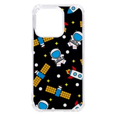 Seamless Adventure Space Vector Pattern Background Iphone 14 Pro Tpu Uv Print Case by Hannah976