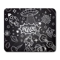 Vector Flat Space Design Background With Text Large Mousepad