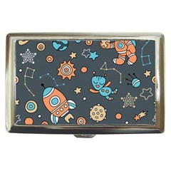 Space Seamless Pattern Art Cigarette Money Case