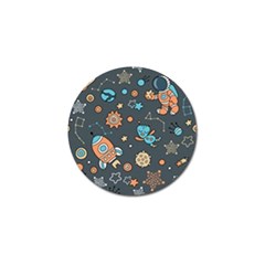 Space Seamless Pattern Art Golf Ball Marker (10 Pack)