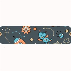 Space Seamless Pattern Art Large Bar Mat