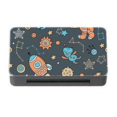 Space Seamless Pattern Art Memory Card Reader With Cf