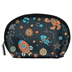 Space Seamless Pattern Art Accessory Pouch (Large)