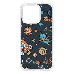 Space Seamless Pattern Art Iphone 14 Pro Tpu Uv Print Case