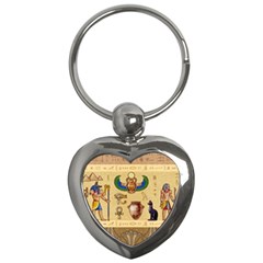 Egypt Horizontal Illustration Key Chain (heart)