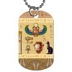 Egypt Horizontal Illustration Dog Tag (two Sides)