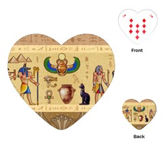 Egypt Horizontal Illustration Playing Cards Single Design (heart)