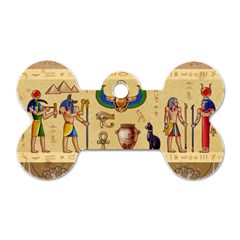 Egypt Horizontal Illustration Dog Tag Bone (two Sides)