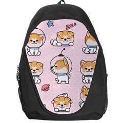 Set Kawaii Smile Japanese Dog Akita Inu Cartoon Backpack Bag by Hannah976