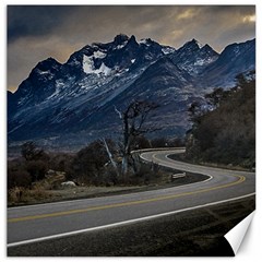 Highway Crossing Andes Moutains, Tierra Del Fuego, Argentina Canvas 16  X 16  by dflcprintsclothing