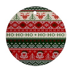 Ugly Sweater Merry Christmas  Ornament (round)