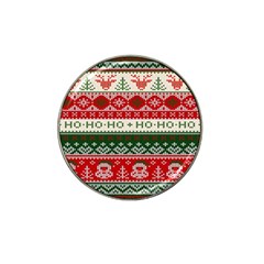 Ugly Sweater Merry Christmas  Hat Clip Ball Marker (10 Pack) by artworkshop