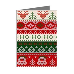 Ugly Sweater Merry Christmas  Mini Greeting Card