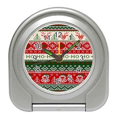 Ugly Sweater Merry Christmas  Travel Alarm Clock