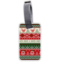 Ugly Sweater Merry Christmas  Luggage Tag (one Side) by artworkshop