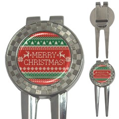 Merry Christmas  Pattern 3-in-1 Golf Divots