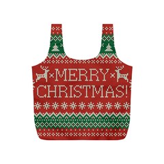 Merry Christmas  Pattern Full Print Recycle Bag (s) by artworkshop