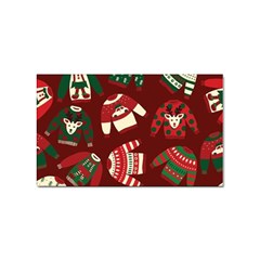 Ugly Sweater Wrapping Paper Sticker Rectangular (100 Pack) by artworkshop