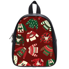 Ugly Sweater Wrapping Paper School Bag (small) by artworkshop