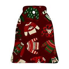 Ugly Sweater Wrapping Paper Ornament (bell) by artworkshop