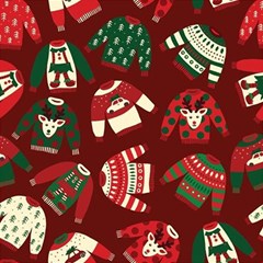 Ugly Sweater Wrapping Paper Play Mat (rectangle)