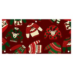 Ugly Sweater Wrapping Paper Banner And Sign 6  X 3  by artworkshop