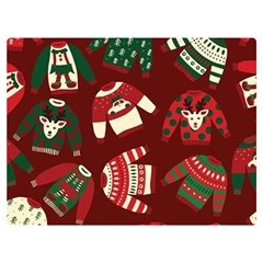 Ugly Sweater Wrapping Paper Two Sides Premium Plush Fleece Blanket (extra Small) by artworkshop