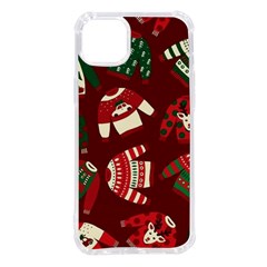 Ugly Sweater Wrapping Paper Iphone 14 Plus Tpu Uv Print Case by artworkshop