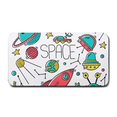 Space Cosmos Seamless Pattern Seamless Pattern Doodle Style Medium Bar Mat by Hannah976