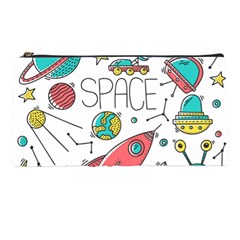 Space Cosmos Seamless Pattern Seamless Pattern Doodle Style Pencil Case