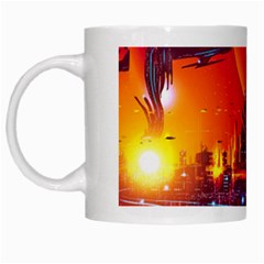 Far Future Human Colonization White Mug