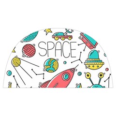 Space Cosmos Seamless Pattern Seamless Pattern Doodle Style Anti Scalding Pot Cap by Hannah976