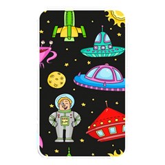 Seamless Pattern With Space Objects Ufo Rockets Aliens Hand Drawn Elements Space Memory Card Reader (Rectangular)