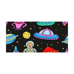 Seamless Pattern With Space Objects Ufo Rockets Aliens Hand Drawn Elements Space Yoga Headband