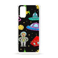 Seamless Pattern With Space Objects Ufo Rockets Aliens Hand Drawn Elements Space Samsung Galaxy S20 6.2 Inch TPU UV Case