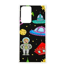 Seamless Pattern With Space Objects Ufo Rockets Aliens Hand Drawn Elements Space Samsung Galaxy Note 20 Ultra Tpu Uv Case by Hannah976