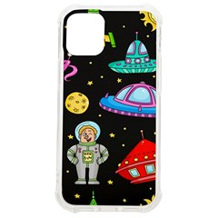 Seamless Pattern With Space Objects Ufo Rockets Aliens Hand Drawn Elements Space iPhone 12 mini TPU UV Print Case	