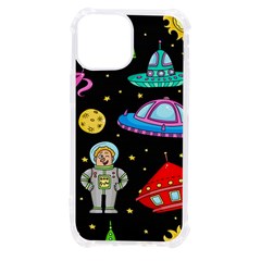 Seamless Pattern With Space Objects Ufo Rockets Aliens Hand Drawn Elements Space iPhone 13 mini TPU UV Print Case