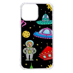 Seamless Pattern With Space Objects Ufo Rockets Aliens Hand Drawn Elements Space Iphone 13 Pro Max Tpu Uv Print Case by Hannah976