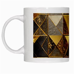 Golden Mosaic Tiles  White Mug