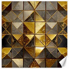 Golden Mosaic Tiles  Canvas 12  X 12  by essentialimage365